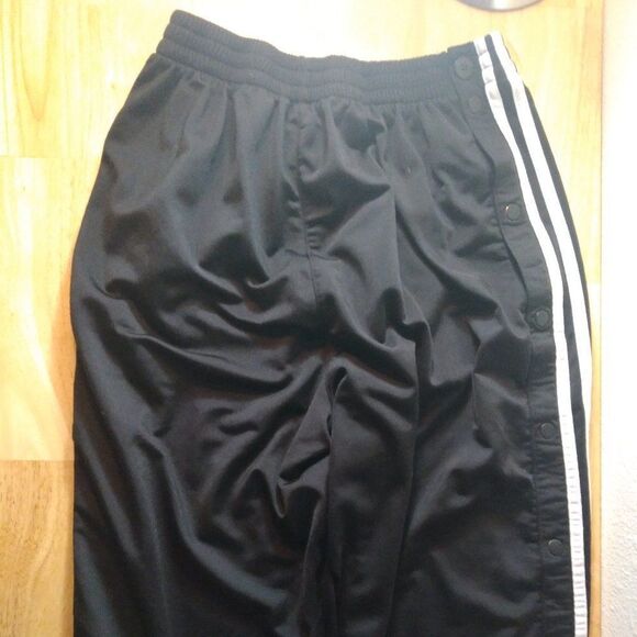 Vintage Adidas 3 Stripe Snap Sweatpants Joggers - Picture 7 of 8